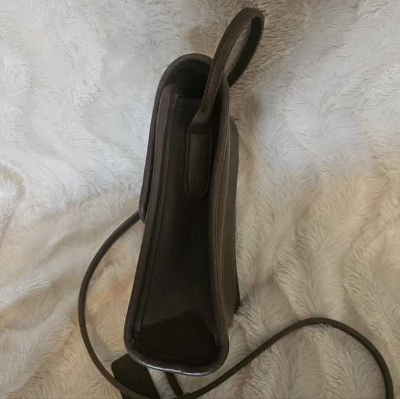 VINTAGE COACH TAUPE BROWN CROSSBODY SCOOTER CROSSBODY BAG #9893